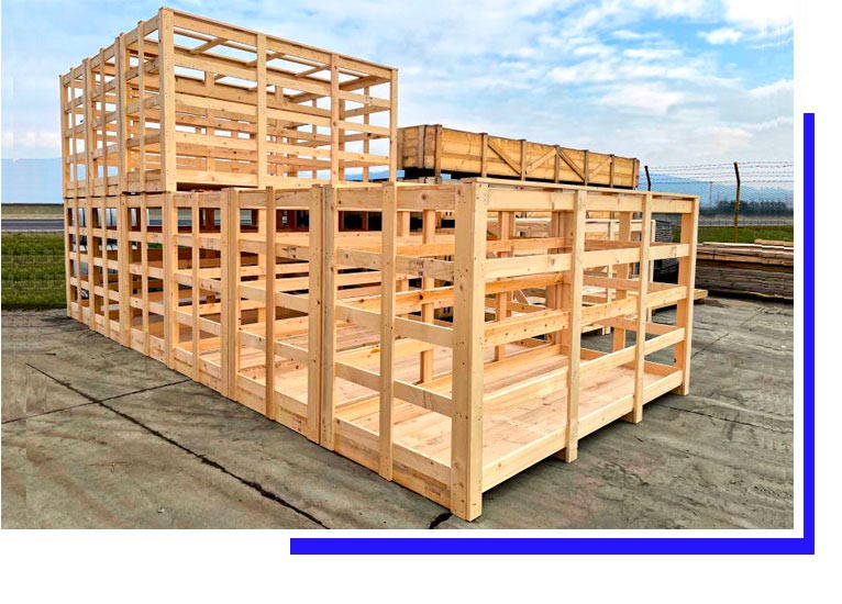 Imballaggi industriali in legno