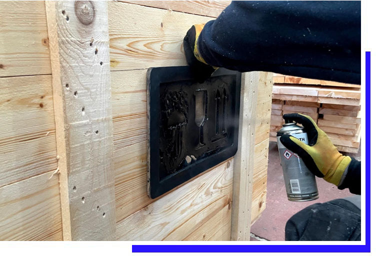Marcature imballaggi in legno Bergamo